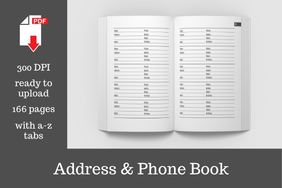 Address Phone Book: Strategic Asset Management for Amazon KDP Publishers