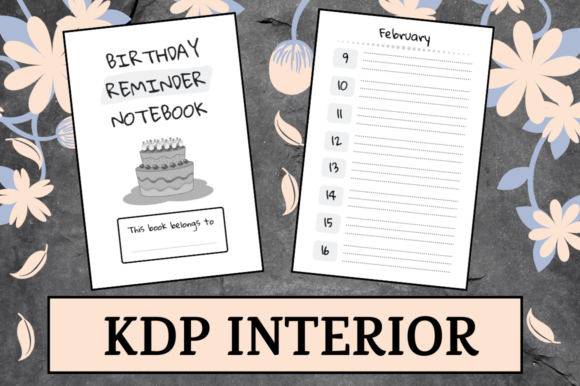 Birthday Reminder Notebook KDP Interior: A Practical Asset for Low Content Publishers