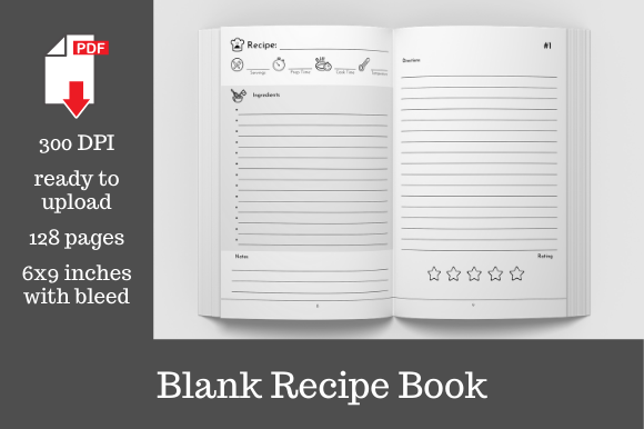 Blank Recipe Book: A Practical 6x9 Interior for KDP Creators