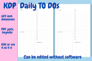 Daily to DO Pages for KDP: Optimizing Undated Planner Templates