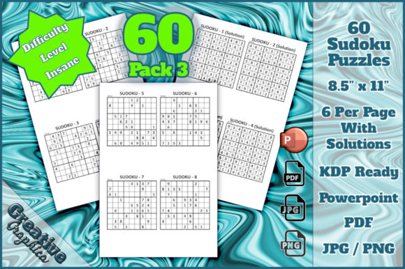 Elevating Digital and Print Content with Sudoku 60 Puzzles Insane Pack 3