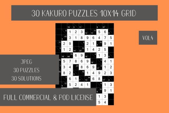 Evaluating 30 Kakuro Puzzles Grid Vol.4 for Activity Books and Personal Use