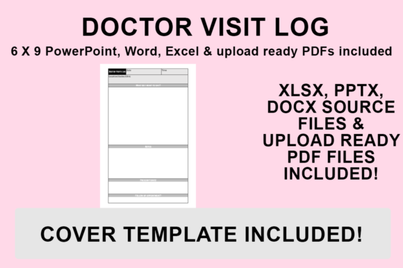 KDP Interior - Doctor Visit Log: Customizable Templates for Publishers and Personal Health Tracking