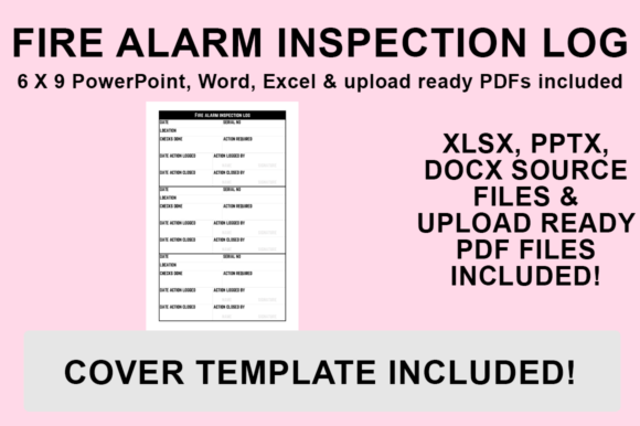 KDP Interior - Fire Alarm Inspection Log: Customizable Templates for Compliance and Publishing