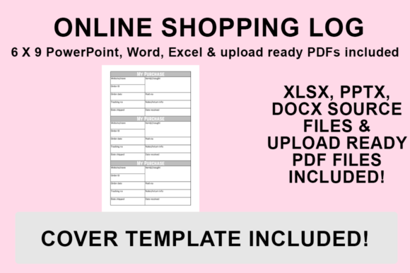 KDP Interior: Online Shopping Log Template Guide