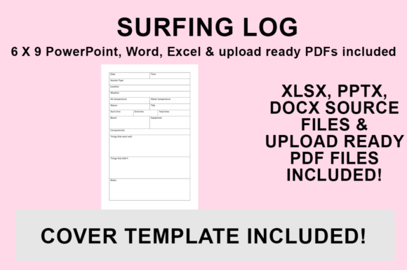 KDP Interior Surfing Log: Custom 6x9 Template Guide