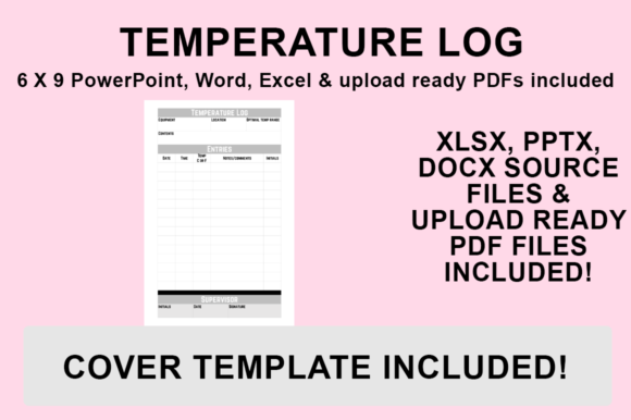 KDP Interior - Temperature Log: Customizable Templates for Low-Content Publishing