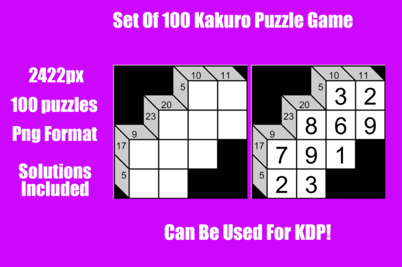 Maximizing the Utility of a Set of 100 Kakuro Puzzles for Education and Publishing