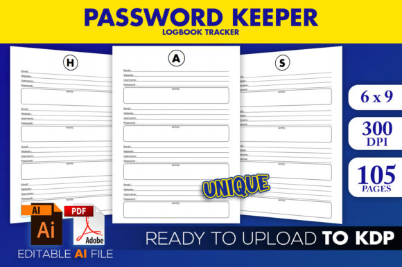 Password Logbook Tracker KDP Interior: A Practical Asset for Low-Content Publishers