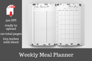 Streamlining Your KDP Catalog with a 6x9 Weekly Meal Planner Interior