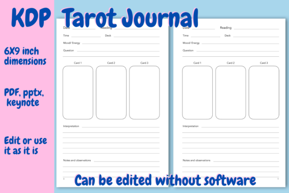 Tarot Journal for KDP: A Strategic Resource for Low-Content Publishing Success